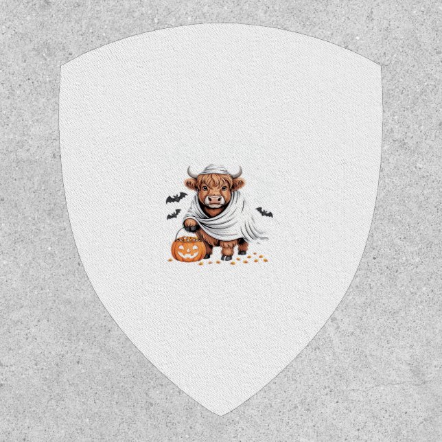 Cow Funny Halloween Spooky Animal Lovers Essential Patch (Front)