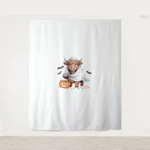 Cow Funny Halloween Spooky Animal Lovers Essential Tapestry