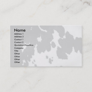 Cow fur business card