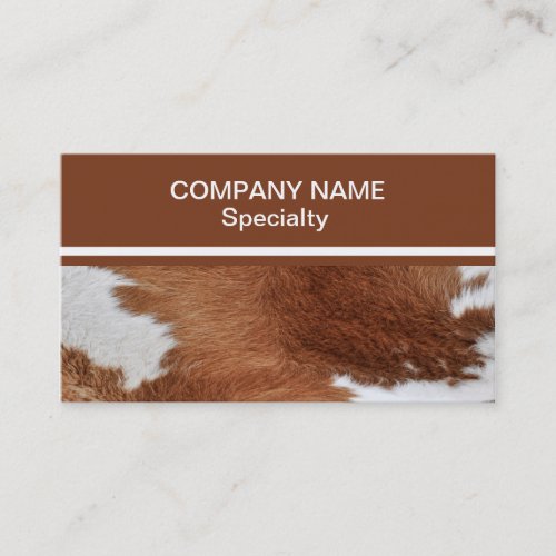 Cow Fur Business Card
