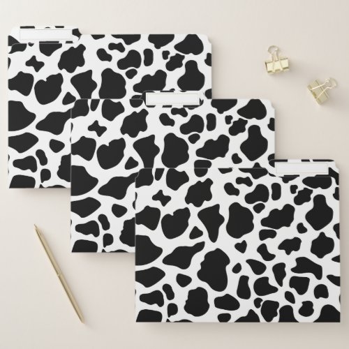 Cow Fur Prints File Folder Set