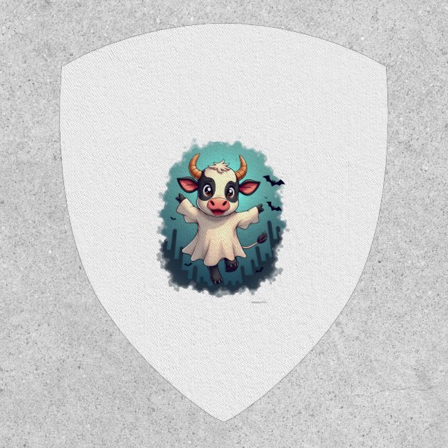 Cow Ghost Boo-levard Patch (Front)