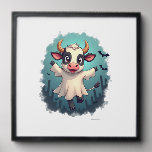 Cow Ghost Boo-levard Peel And Stick Photo Tile