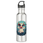 Cow Ghost Boo-levard Stainless Steel Water Bottle