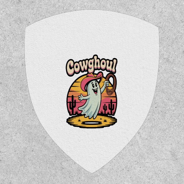 Cow Ghoul Halloween Spooky Patch (Front)