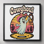 Cow Ghoul Halloween Spooky Peel And Stick Photo Tile