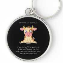 Cow Gift | An Cow Lovely Face Cow Lover Gift Keychain