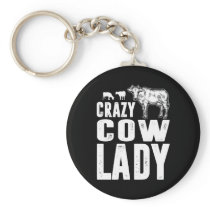 Cow Gift | Crazy Cow Lady Gift Cow Lover Keychain