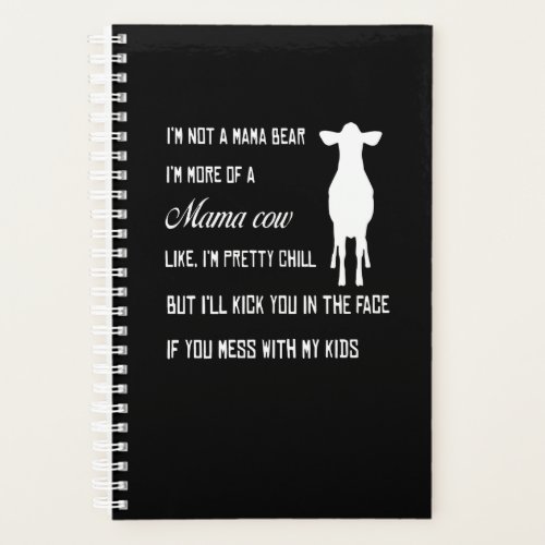 Cow Gift  Mama Cow Lover Gift Planner
