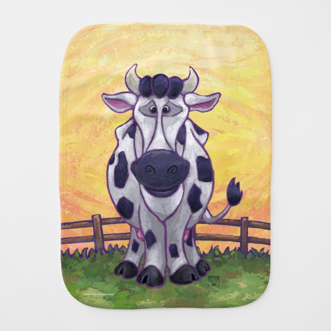 Cow Gifts & Accessories Baby Burp Cloth (Front)