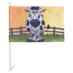 Cow Gifts & Accessories Car Flag