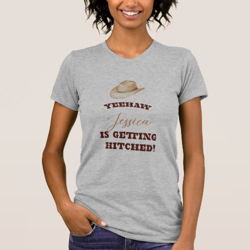 Cow Girl Bachelorette T_Shirt