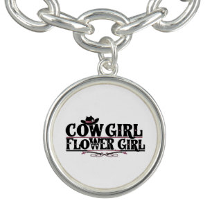 Cow Girl Flower Girl Bracelet