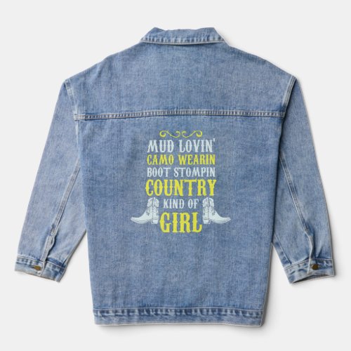 Cow Girls Dont Retreat They Reload  Denim Jacket