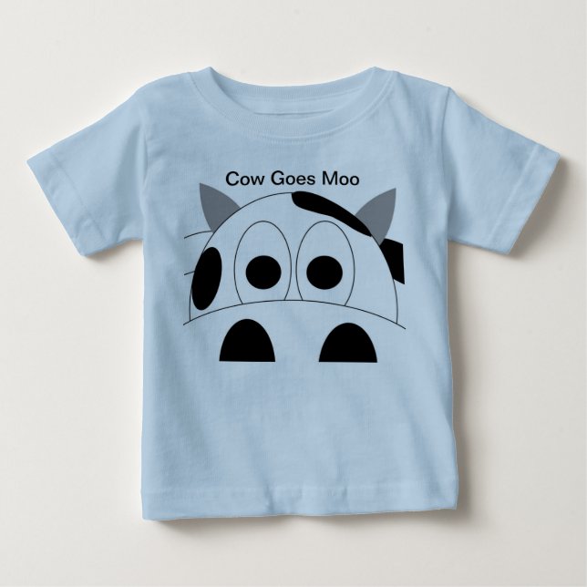 Cow Goes Moo Toddler T-Shirt (Front)