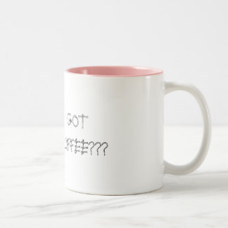 cow, GOT COFFEE??? Two-Tone Coffee Mug