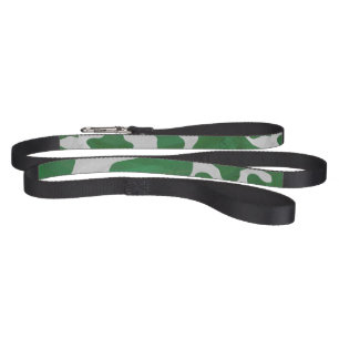Cow Green and White Print Pet Leash