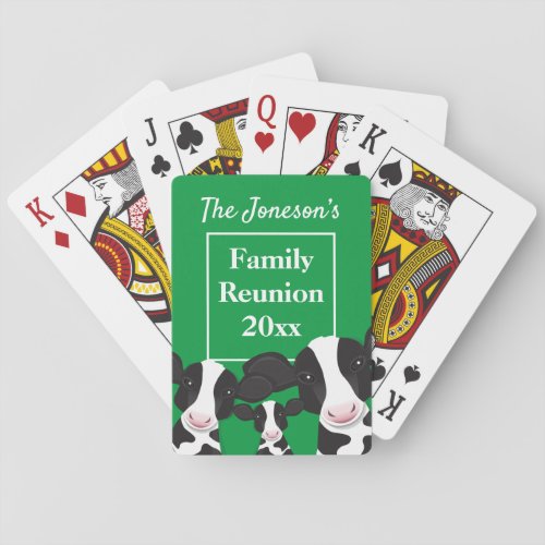 Cow Green Family Reunion  Poker Cards