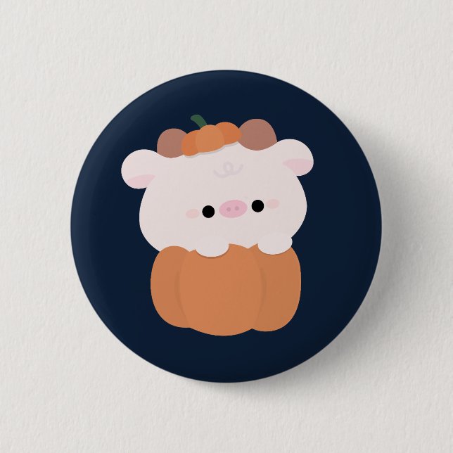 Cow Halloween Button (Front)