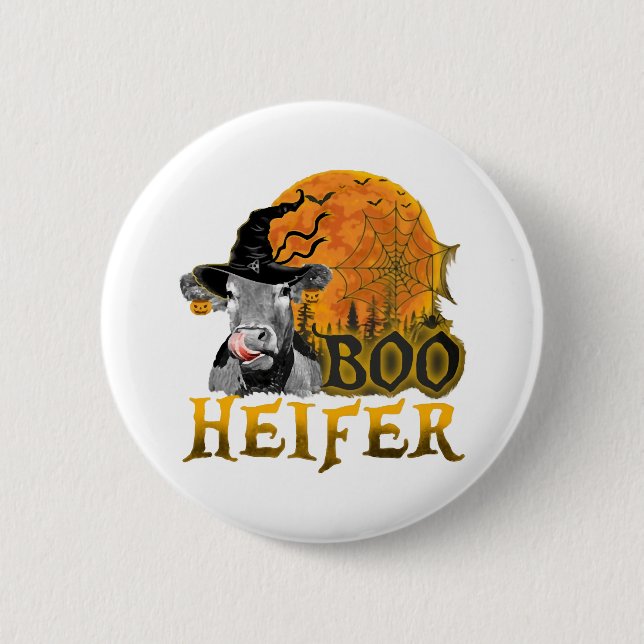 Cow Halloween Button (Front)
