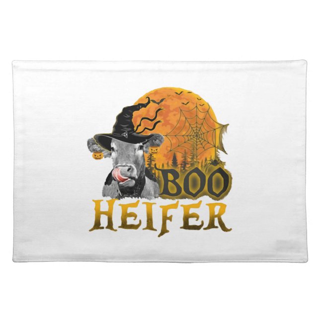 Cow Halloween Cloth Placemat (Front)
