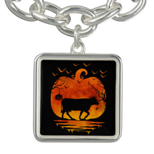 COW HALLOWEEN COSTUME PUMPKIN FALL SEASON BRACELET