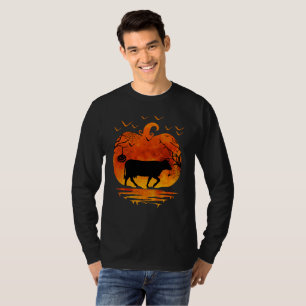 COW HALLOWEEN COSTUME PUMPKIN FALL SEASON T-Shirt