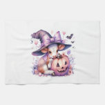 Cow Halloween Square Kitchen Towel