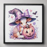 Cow Halloween Square Peel And Stick Photo Tile
