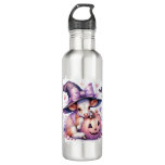 Cow Halloween Square Stainless Steel Water Bottle