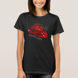 Cow Hat Valentine's Day Be Howdy Western Cowhide L T-Shirt