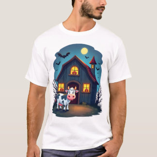 Cow & Haunted Barn T-Shirt