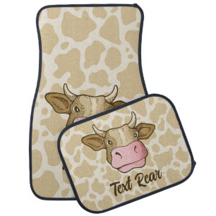 Cow Head Car Floor Mat
