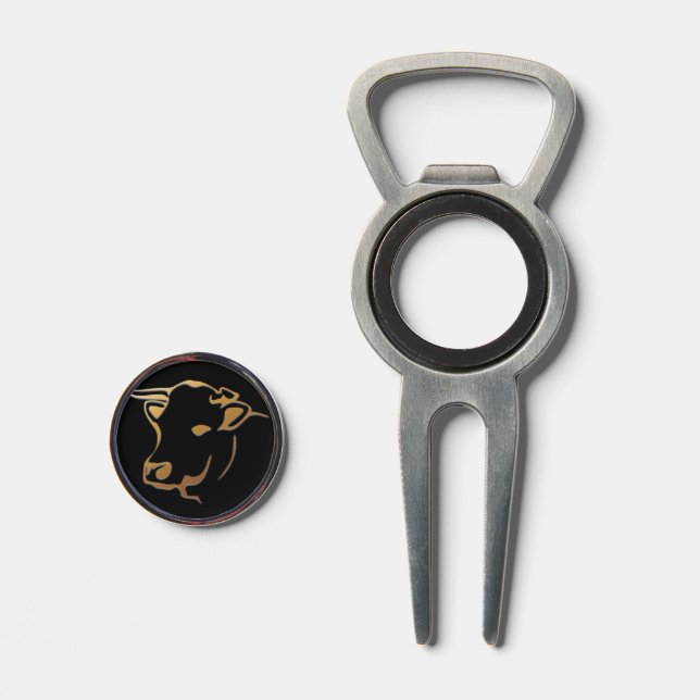 Cow Head  Divot Tool (Front (Open))