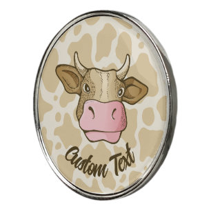 Cow Head Golf Ball Marker