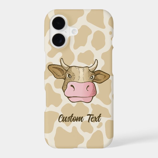Cow Head Iphone Case (Back)