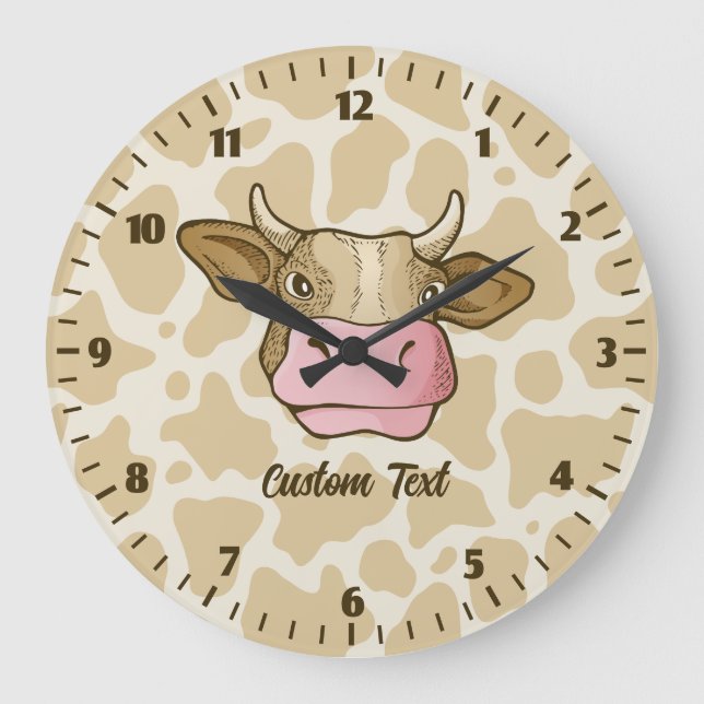 Cow Head Large Clock (Front)