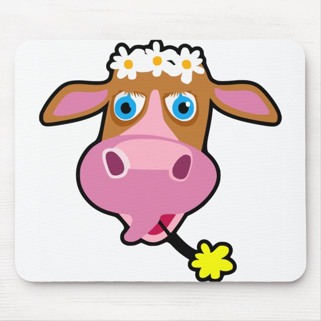 Cow Head Mouse Pad (Front)