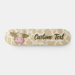 Cow Head Skateboard Deck