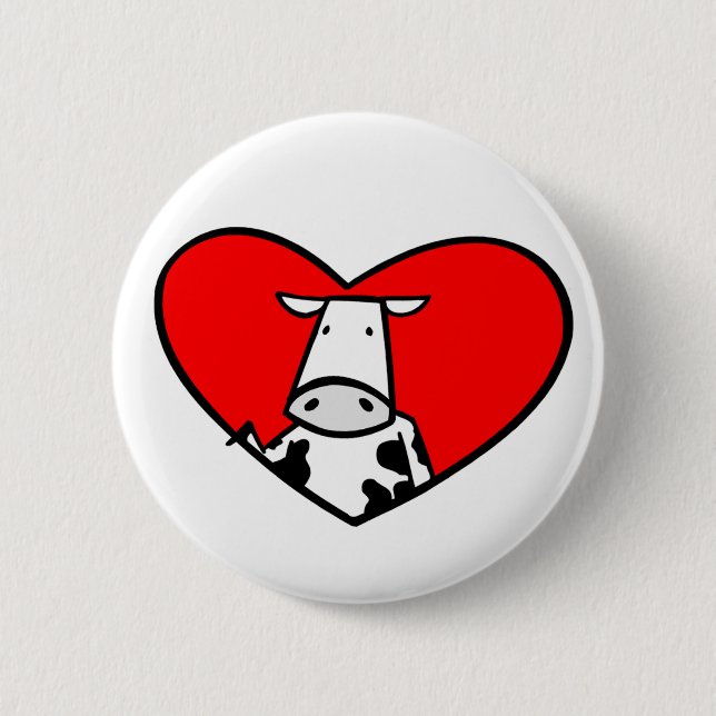 Cow Heart button (Front)