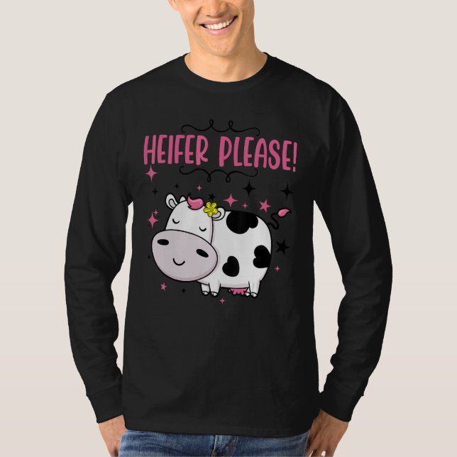 Cow  Heifer Please Baby Little Girl Outfit Kids To T-Shirt (Front)