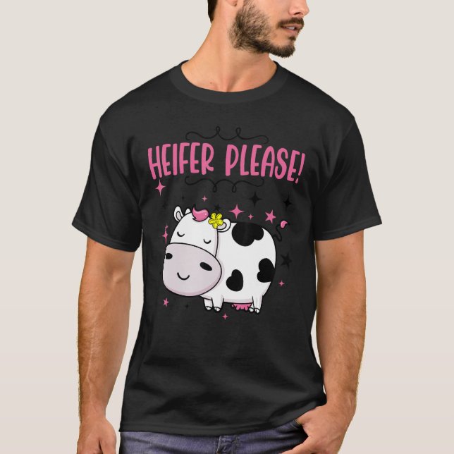 Cow  Heifer Please Baby Little Girl Outfit Kids To T-Shirt (Front)