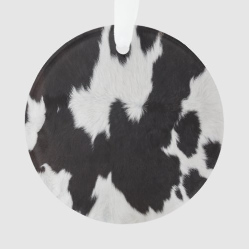 cow hide black white     ornament