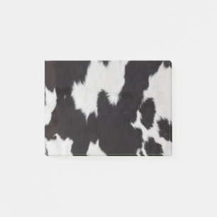 Cow hide Black White Post-it Notes
