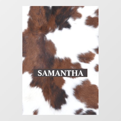 Cow  Hide Brown    Floor Decals