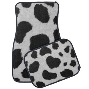 Cow Hide Car Floor Mat, Set of Four  Mat