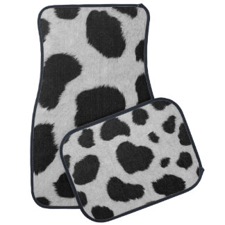 Cow Hide Car Floor Mat, Set of Four  Mat