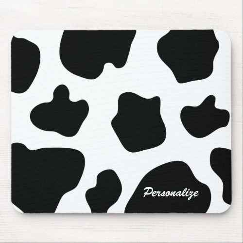 Cow hide pattern mouse pad  Funny animal print