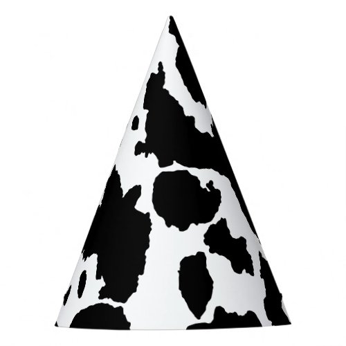 Cow Hide Print Party Hat