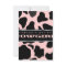 Cow Hide Print Pink Cowgirl Baby Shower Invitation
